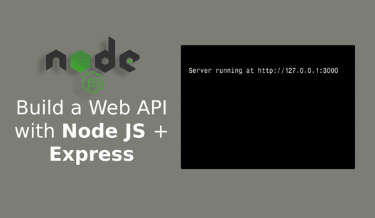 build a Node JS web api example